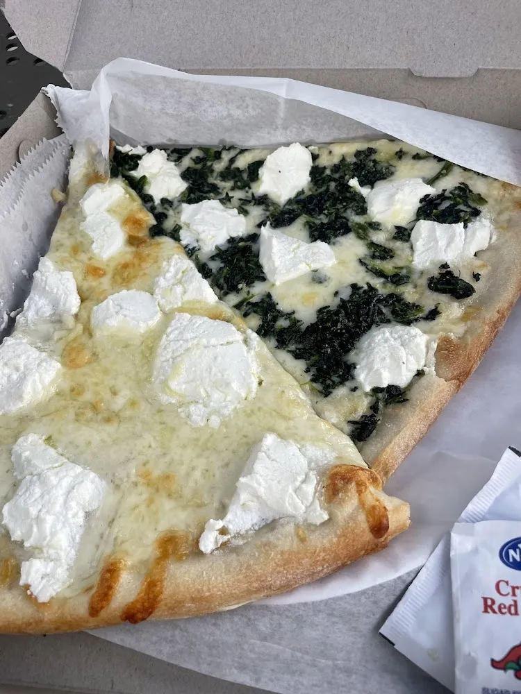 White Spinach Pizza
